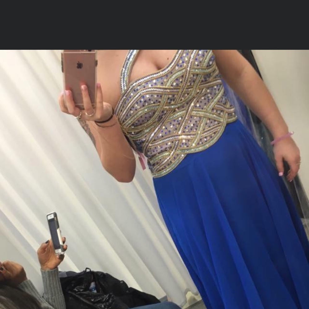 beaded prom dress